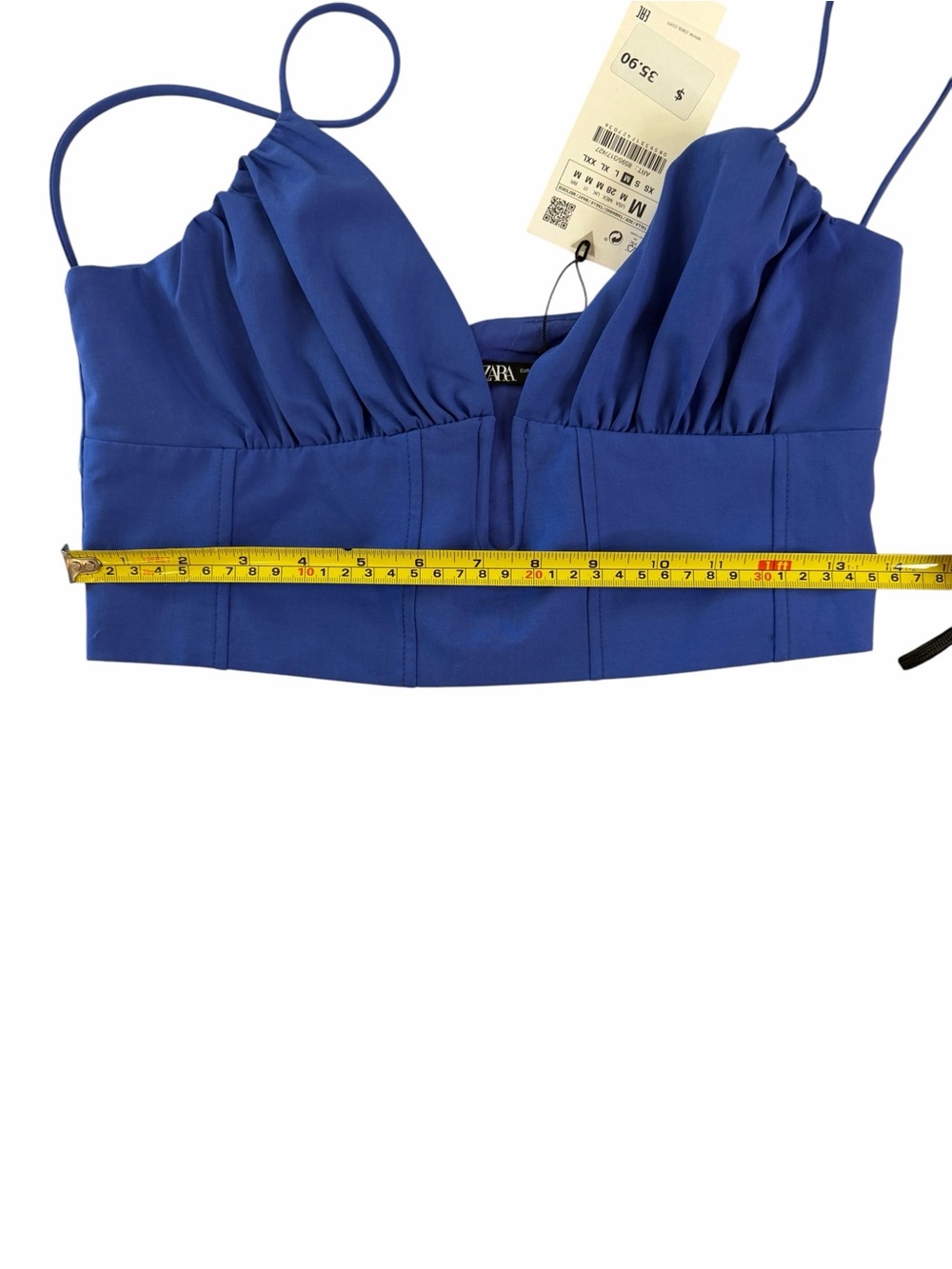 Zara Cobalt Blue Strapless Bustier Top - Picture 5 of 7